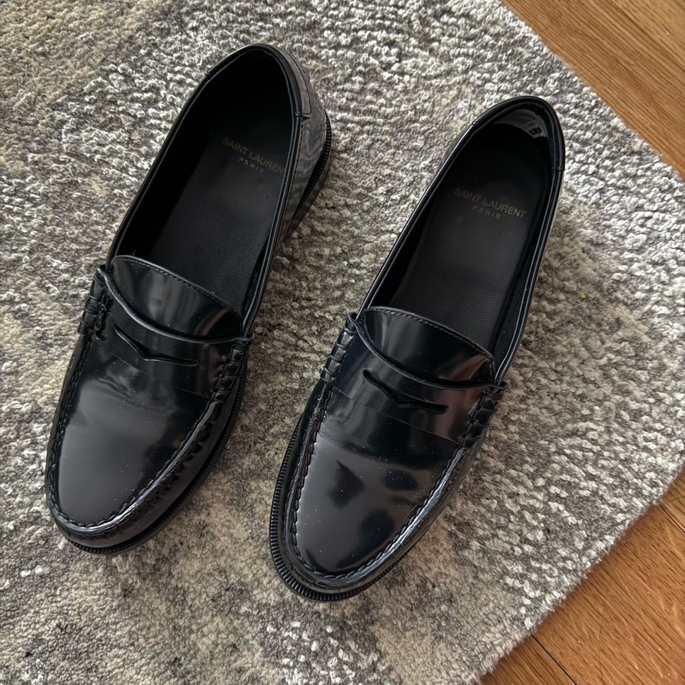 Saint Laurent Black Le Loafers 38.5